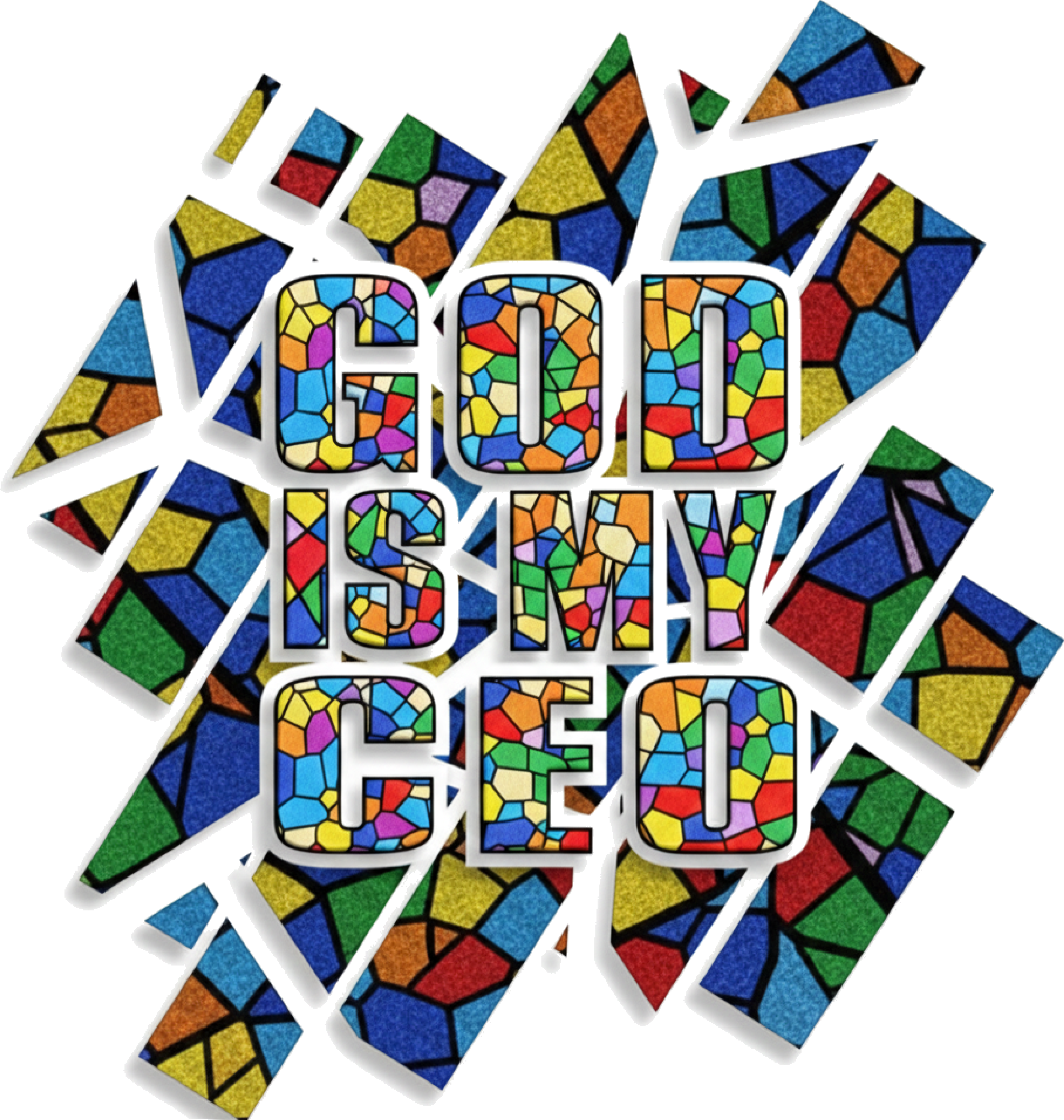 God Is My CEO Apparel emblem